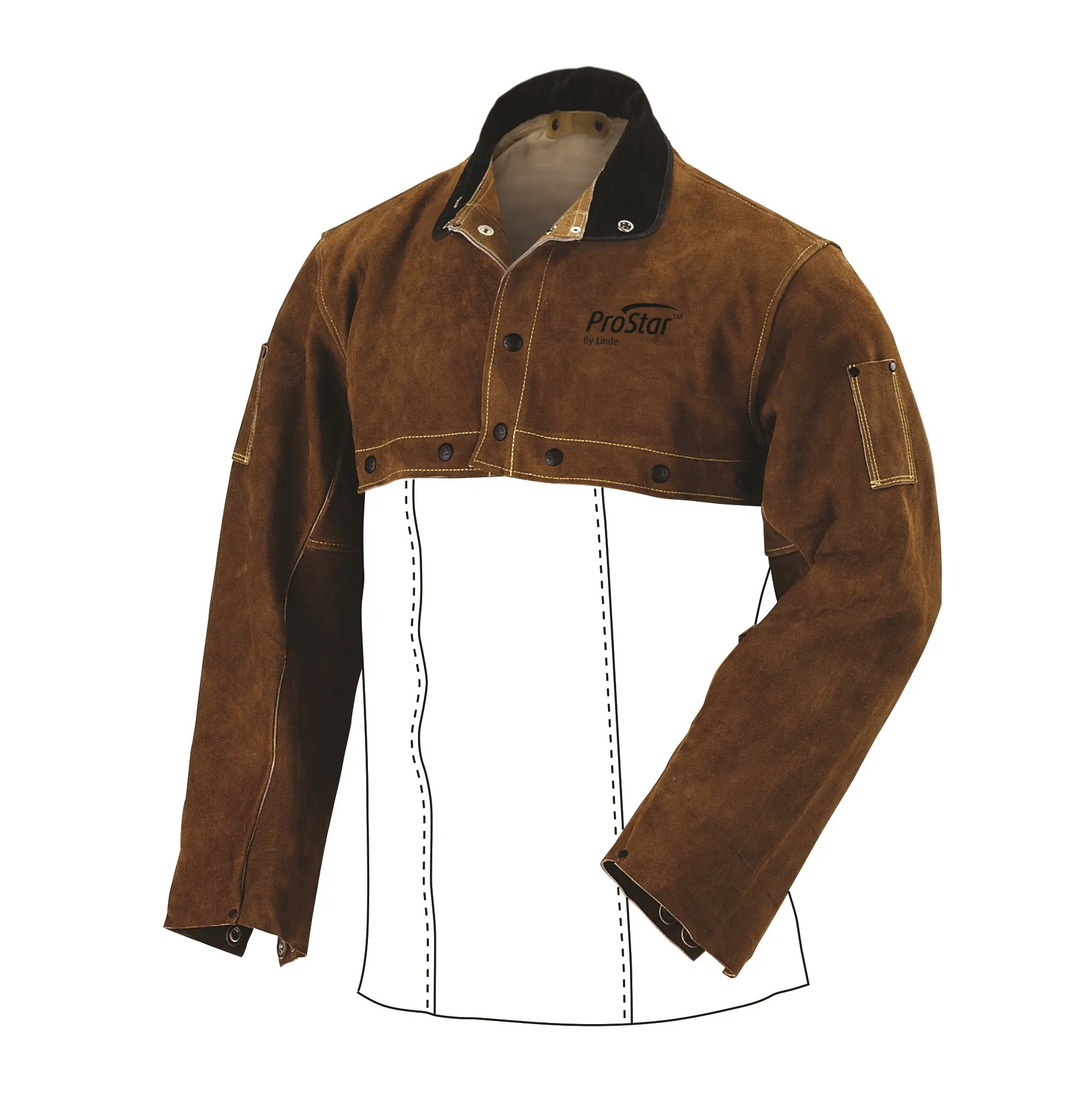 Prostar™ Cape Sleeves Leather Brown